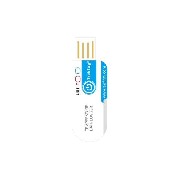 TrekTag U01-T Cold Chain Transport PDF Disposable Temperature Logger Label