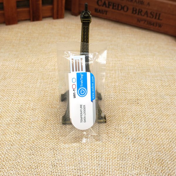 TrekTag U01-T Cold Chain Transport PDF Disposable Temperature Logger Label - Image 2